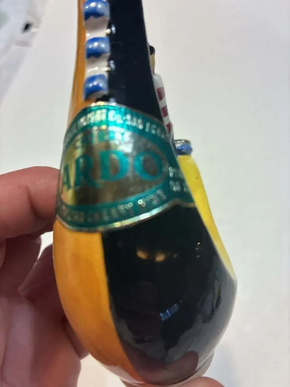 Vintage Girolamo Luxardo Ardo Cherry Wine Gondola Ceramic Decanter